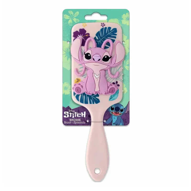 Disney Stitch Angel Hairbrush – 3D Sculpted Design With Gentle Bristles 1