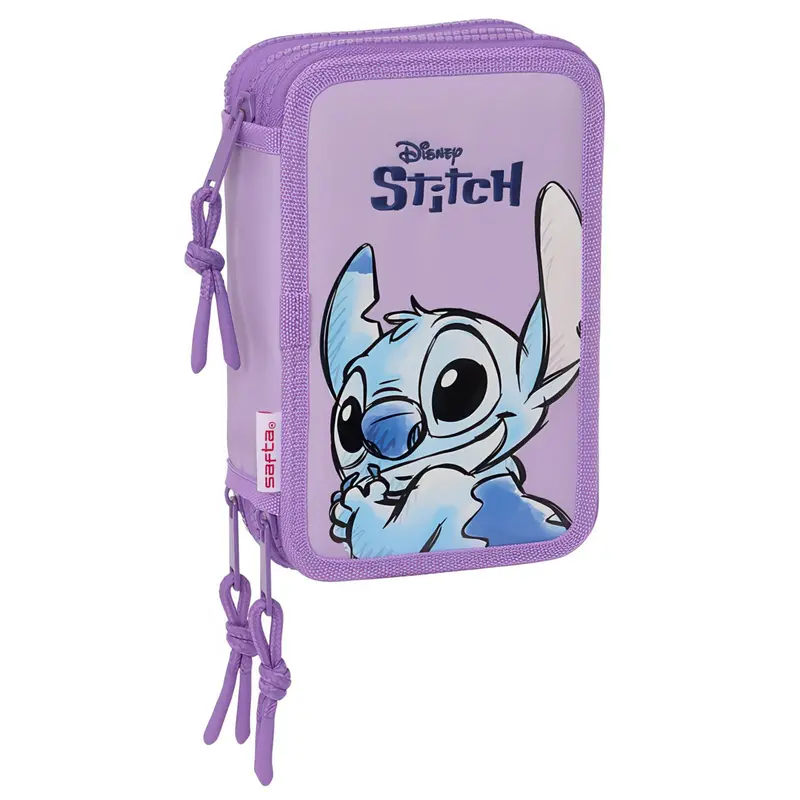 Disney Stitch Triple Compartment Pencil Case – 36-Piece Set 1