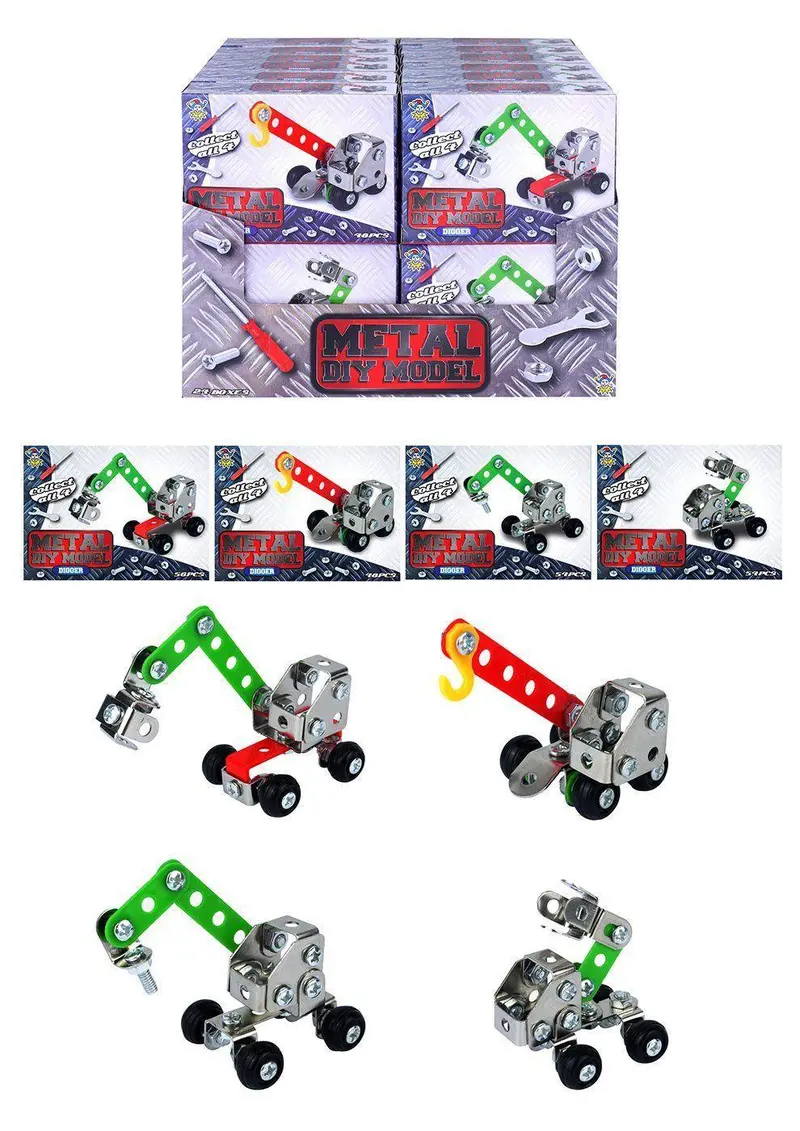 Diy Metal Digger Model Kit Set – 4 Unique Designs 1