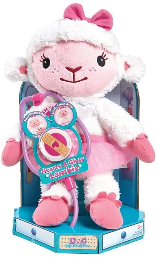 Doc Mcstuffins Hearts-A-Glow Lambie Plush Interactive Toy 1