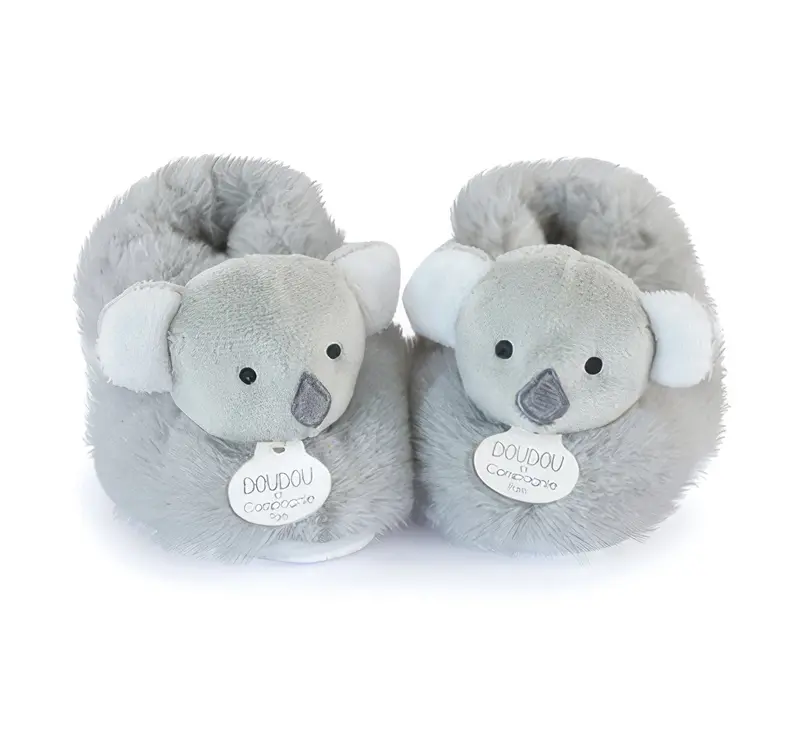 Doudou Et Compagnie Unicef Koala Plush Slippers For Infants (0–6 Months) 1