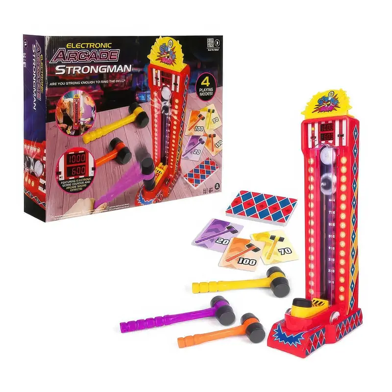 Electronic Arcade Strongman Testing Game – Strike Sensor & Score Display 1