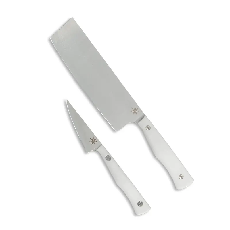 Entremet Knife Collection – Pure White G-10 Handle – Culinary 2.0 1