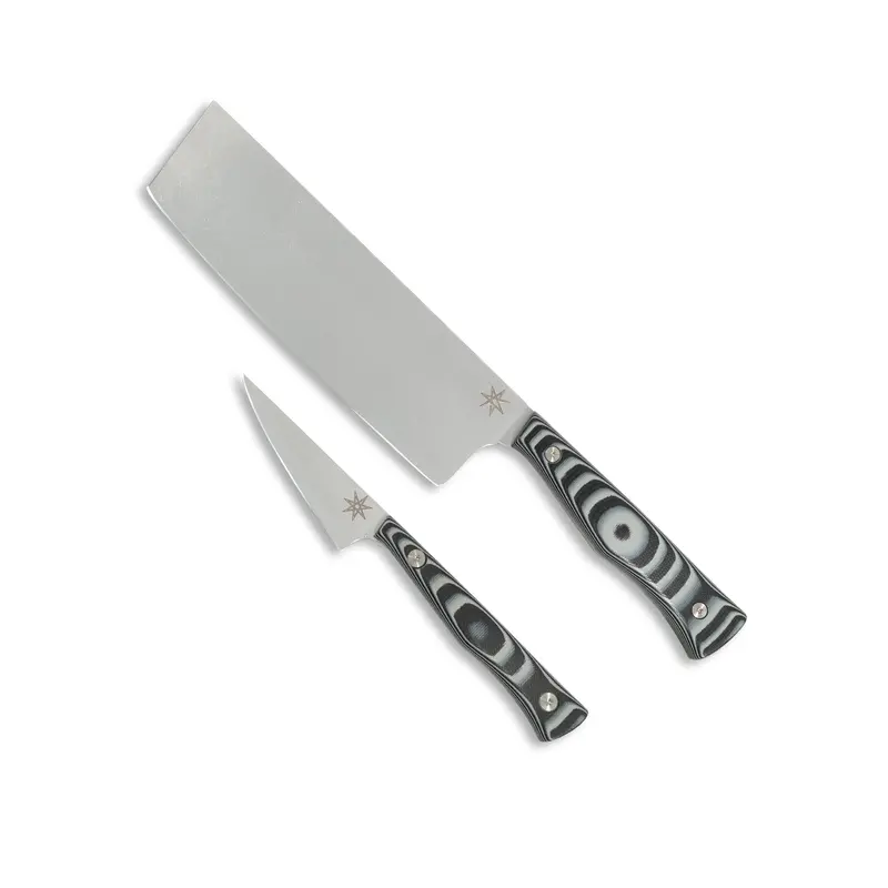 Entremet Knife Set – Black & Gray Layered G-10 – Culinary 2.0 1