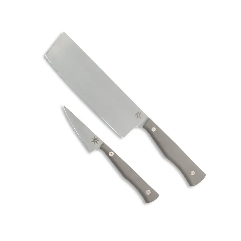 Entremet Knife Set – Solid Gray G-10 Handle – Culinary 2.0 1