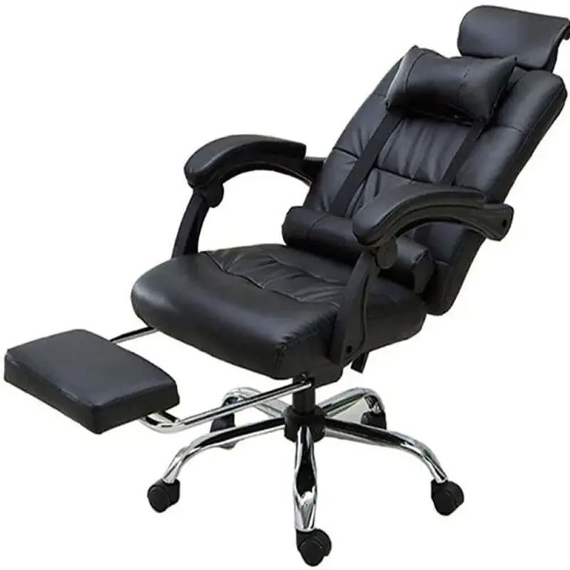 Ergonomic Office Chair With Integrated Footrest – Mesh Back & Lumbar Support 1