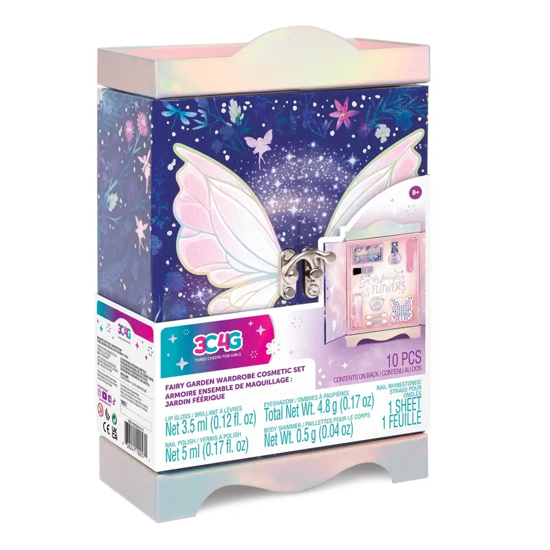 Fairy Garden Wardrobe Cosmetic Set – Mini Dresser With Beauty Items 1