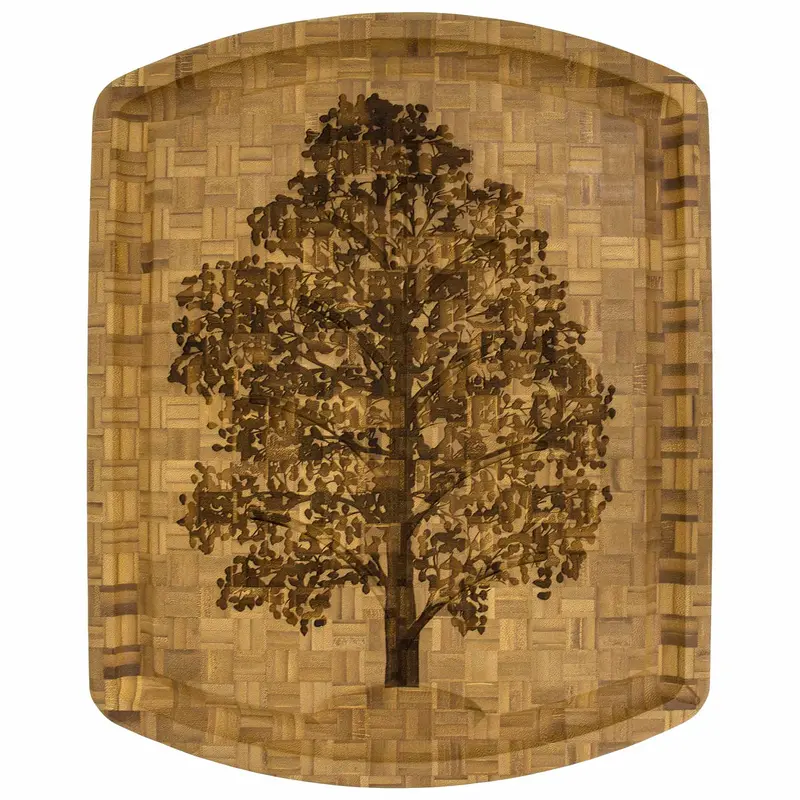Family Tree Etched Serving Board – 19.5" × 15.75", Personalized Wood Gift 1