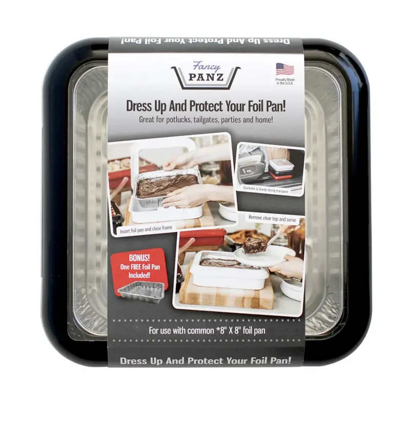 Fancy Panz Square Charcoal Serving Tray 1