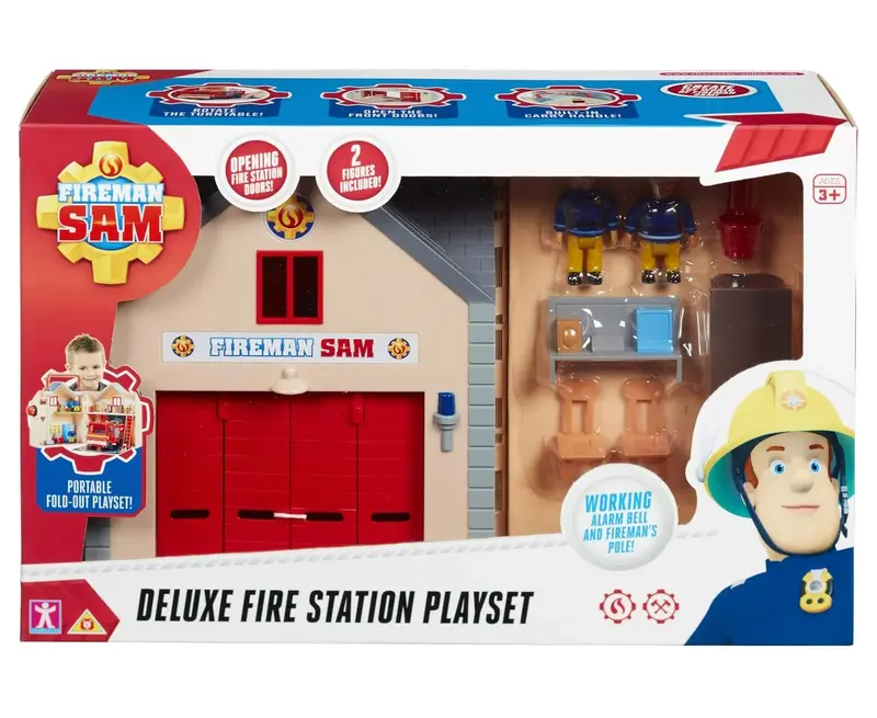 Fireman Sam Deluxe Fire Station Playset - Interactive Emergency Response Toy 1
