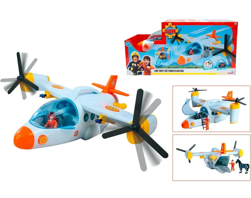 Fireman Sam Fire Swift Rescue Plane Playset – Large-Scale Action Toy 1