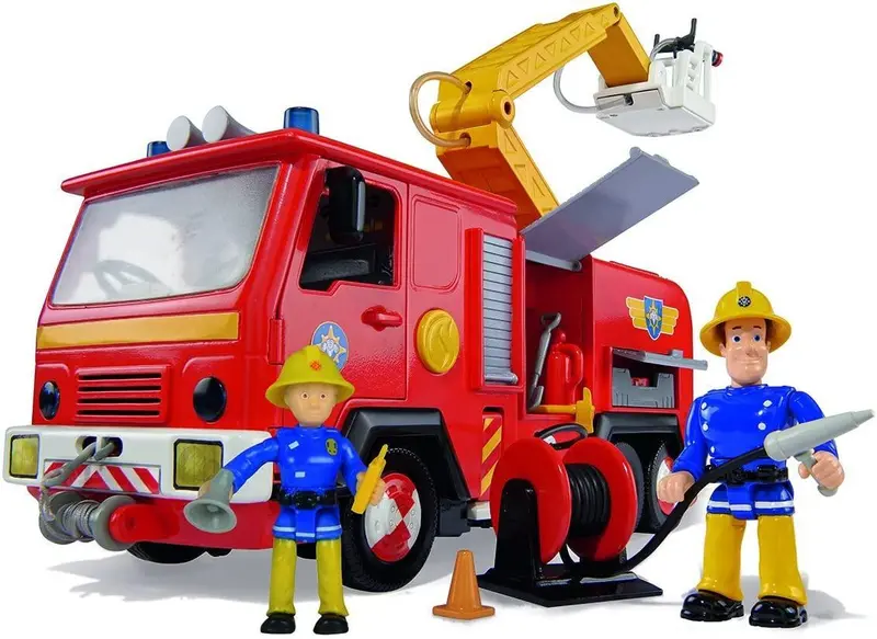 Fireman Sam Jupiter Deluxe Fire Engine Playset With Two Action Figures 1