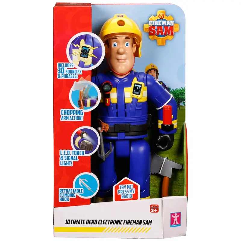 Fireman Sam Ultimate Hero Electronic Action Figure - Voice-Activated Rescue Toy 1