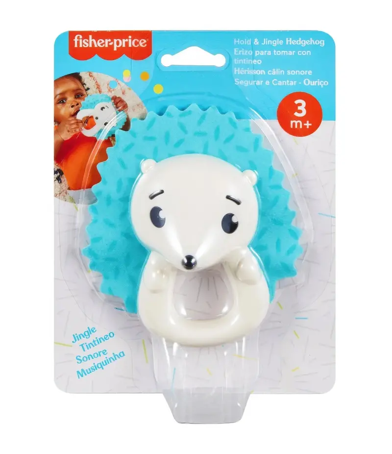 Fisher-Price Hold & Jingle Hedgehog Infant Teether 1