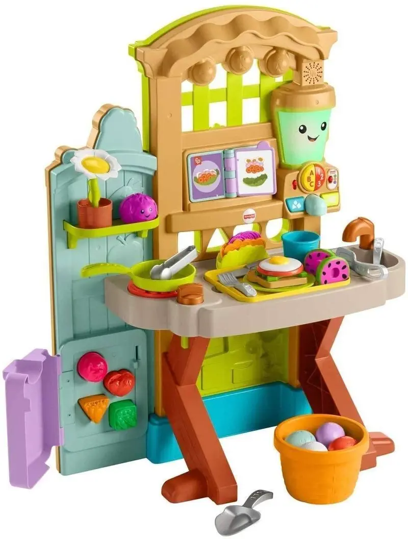 Fisher-Price Laugh & Learn Grow-The-Fun Garden-To-Kitchen Playset – Interactive Learning Toy 1