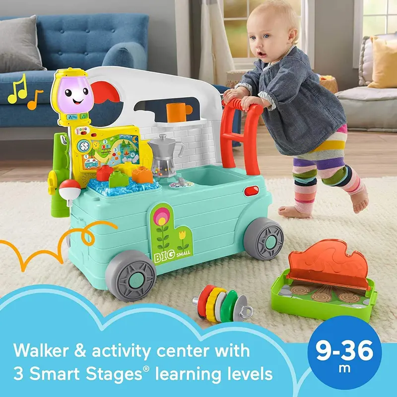 Fisher-Price Laugh & Learn On-The-Go Camper – 3-In-1 Playset 2