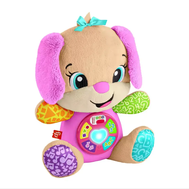 Fisher-Price Laugh & Learn Sis – Pink Interactive Plush With Smart Stages Technology 1