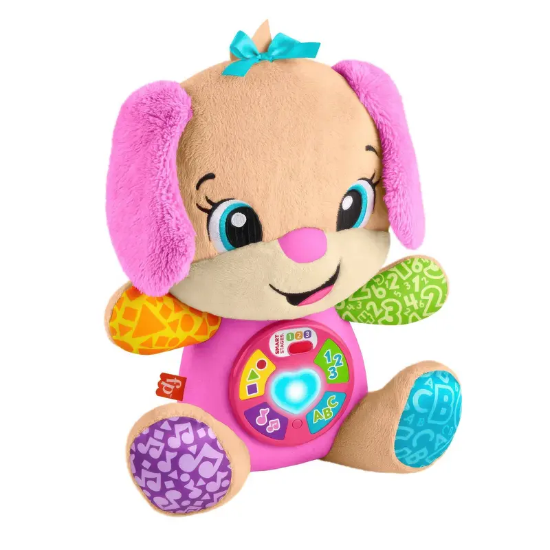 Fisher-Price Sis Pink Musical Learning Plush – Smart Stages Series 1