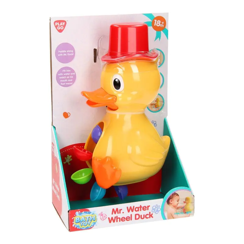 Floating Waterwheel Duck Toy For Bath Time Fun 1