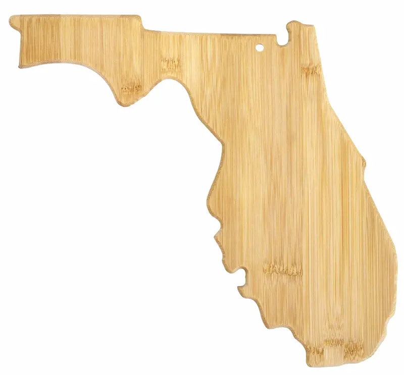 Florida Outline Cutting Board – 13.5" X 12.25" Sunshine State Serving Board 1