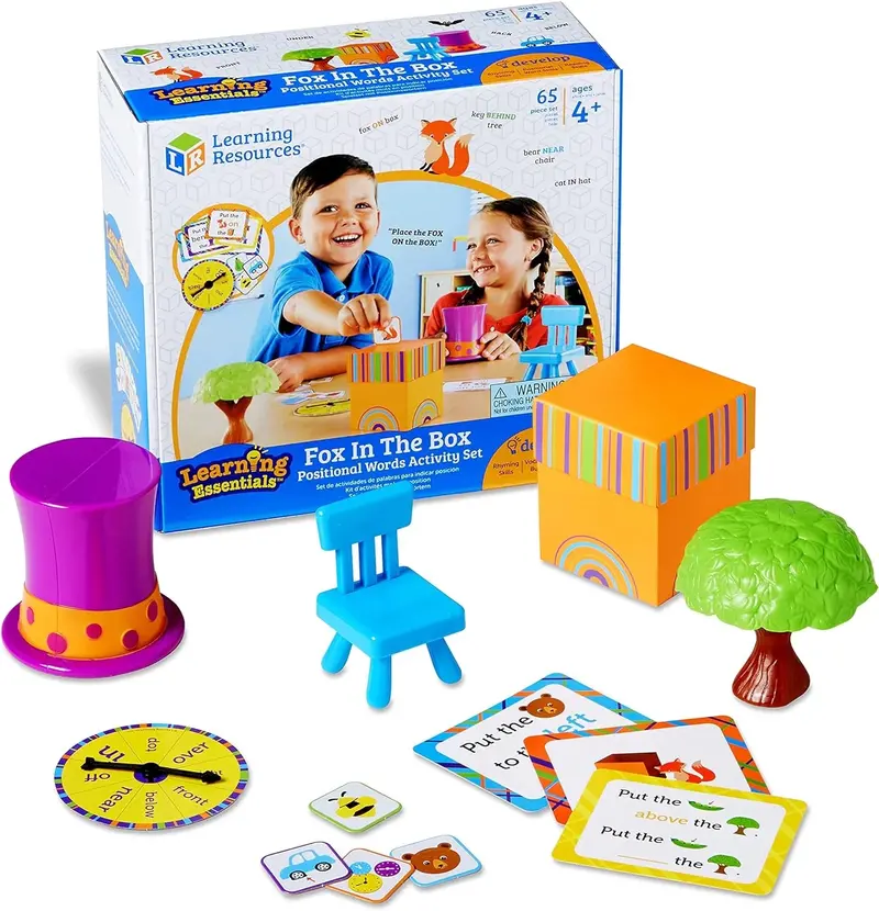 Fox In The Box Positional Words Game – Early Language Learning Activity Set 1