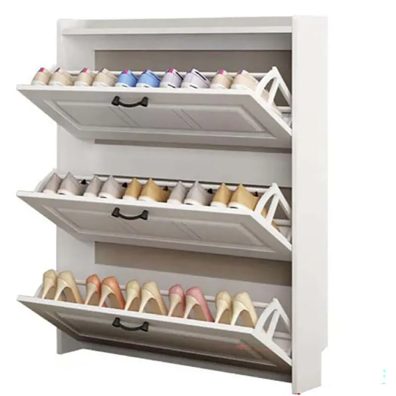 Freestanding Shoe Cabinet With Multi-Tier Storage Rack 1