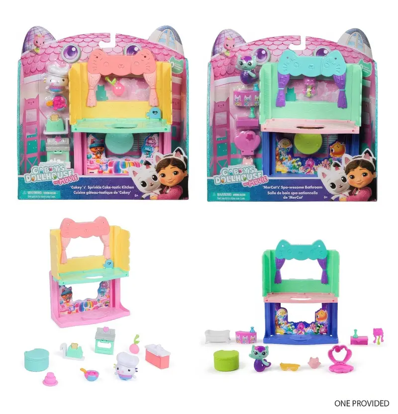 Gabby'S Dollhouse Deluxe Movie Room Playset 1