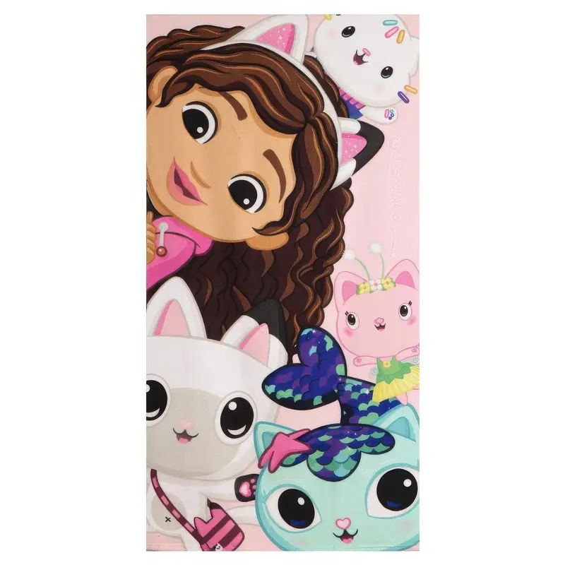 Gabby’S Dollhouse Microfiber Beach Towel – 70 X 140 Cm, Soft & Colorful 1