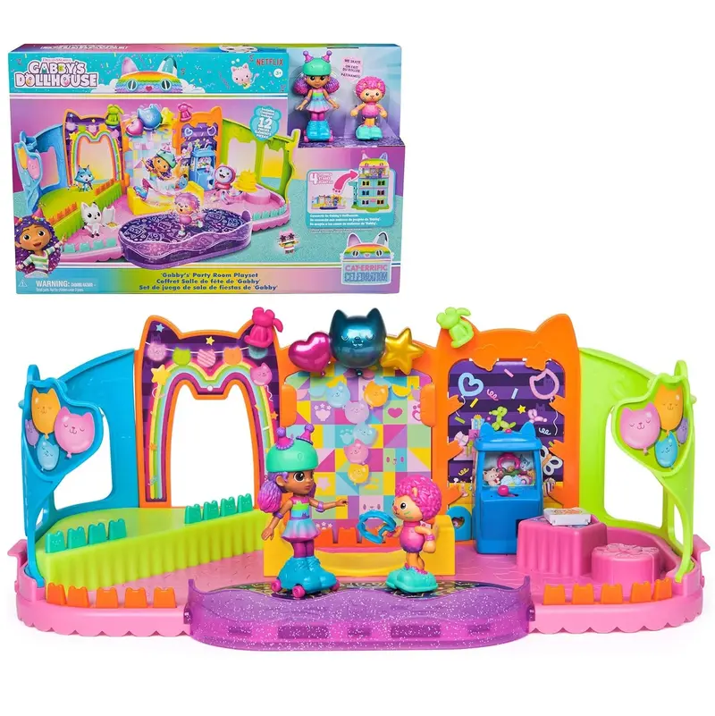 Gabby’S Dollhouse Party Room Interactive Playset 1