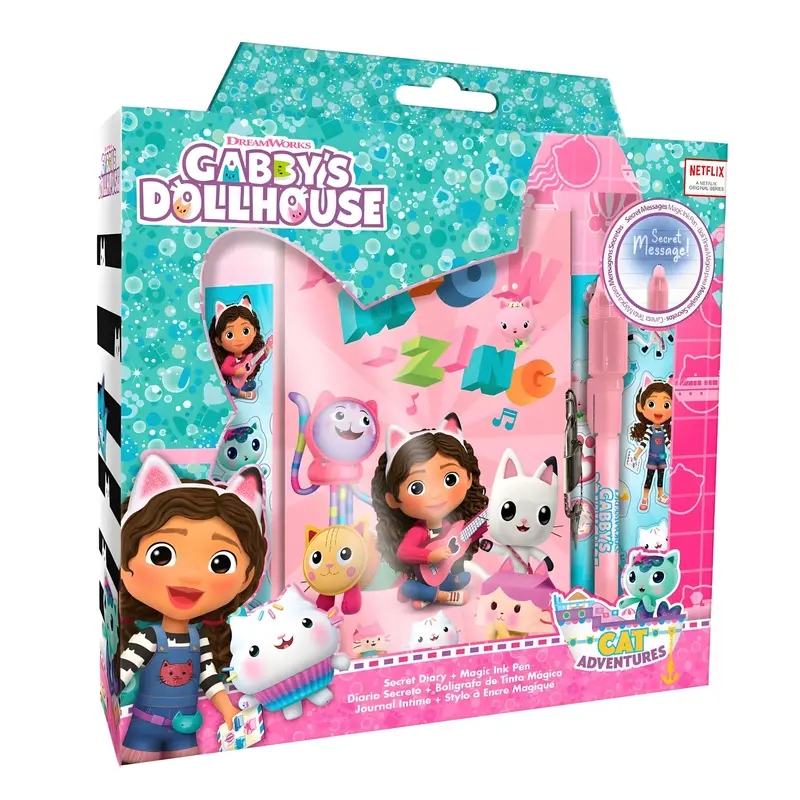 Gabby’S Dollhouse Secret Diary Set With Invisible Ink Pen 1