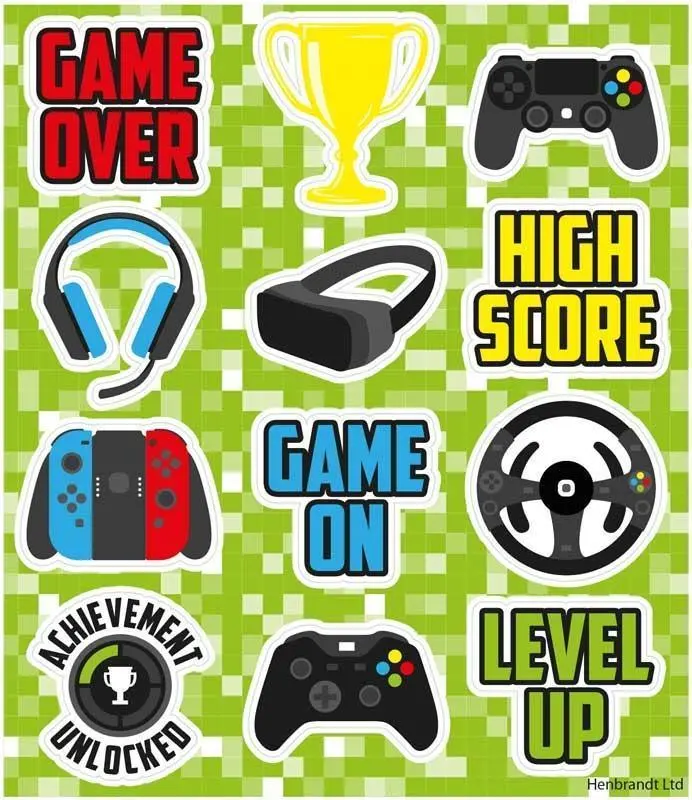 ‘Game Over’ Themed Fun Sticker Pack 1