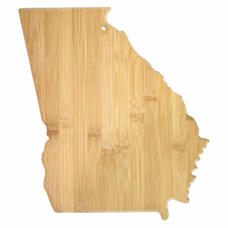 Georgia State-Shaped Cutting Board – 13.25" X 11.75" Peach State Kitchen Accent 1