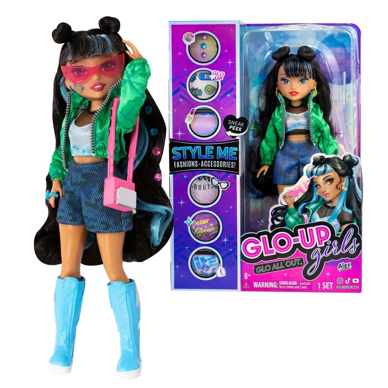 Glo-Up Girls Alex – Latina Hispanic Fashion Doll 1