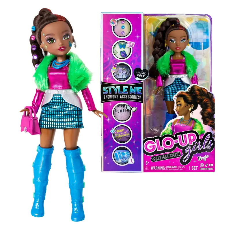 Glo-Up Girls Kenzie – African American Fashion Doll 1