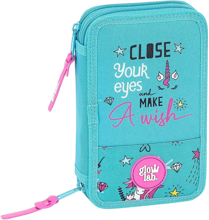 Glowlab Dreams 28-Piece Dual-Zip Pencil Case Set 1