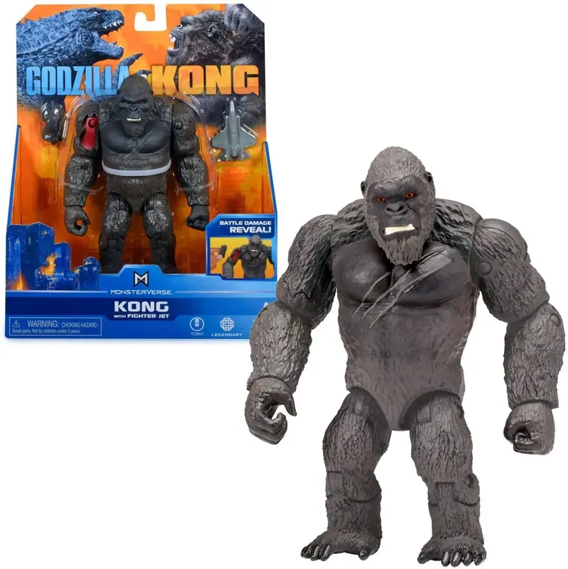 Godzilla Vs. Kong Hollow Earth Series – Kong With Fighter Jet Toy 1