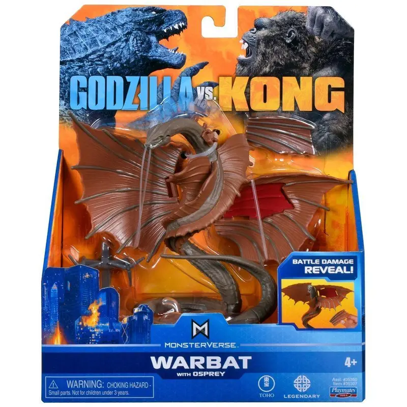 Godzilla Vs Kong Hollow Earth Warbat Action Figure – 15Cm Monsterverse Toy With Osprey 1