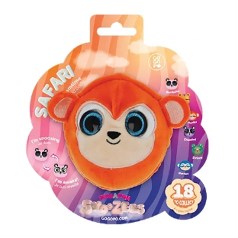 Gogopo Gp278 Peek-A-Pom Snoozies Safari Collection - Mixed Designs 1