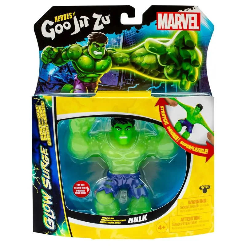 Goo Jit Zu Marvel Glow Surge Hulk Action Toy Pack 1