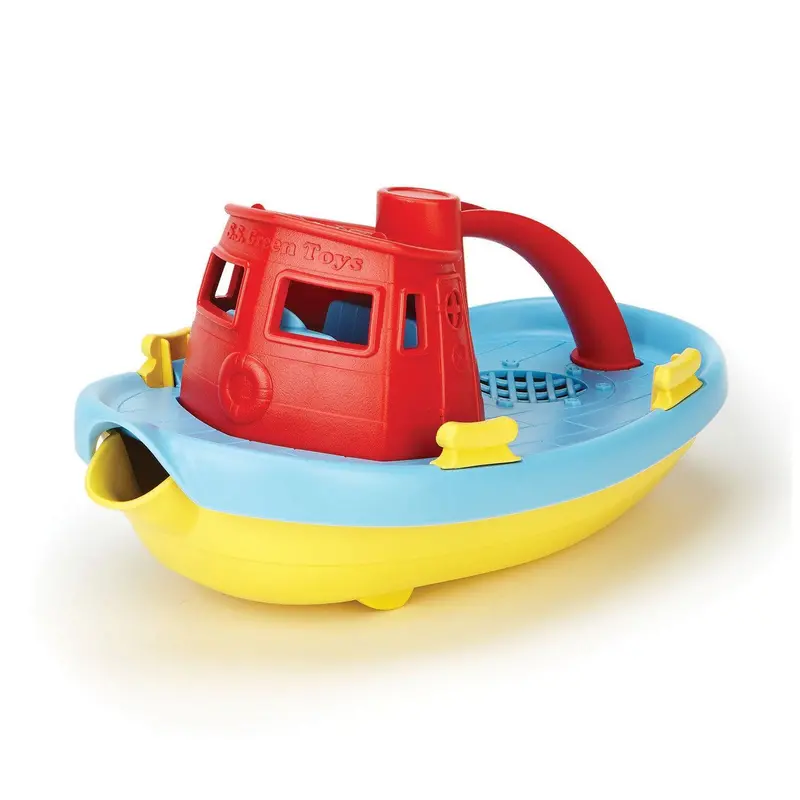 Green Toys Baby'S Tugboat – Red And Blue Eco-Friendly Toy 1