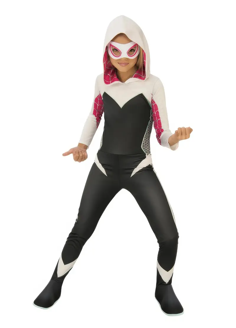 Gwen Stacy Spider-Woman Hooded Girls’ Costume 1