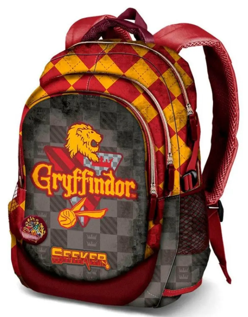Harry Potter Quidditch Gryffindor Backpack – 44 Cm With Usb Port & Collectible Badge 1