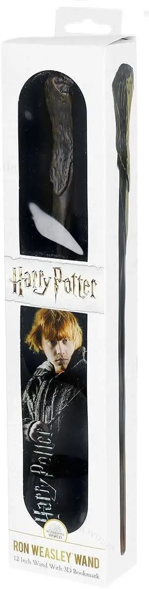 Harry Potter Ron Weasley Wand Replica – 12-Inch Collector’S Edition With 3D Bookmark 1