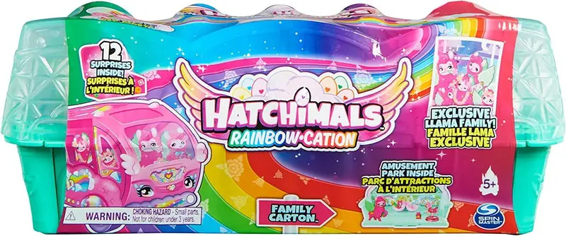 Hatchimals Colleggtibles Rainbow Vacation Llama Family Surprise Toy 1