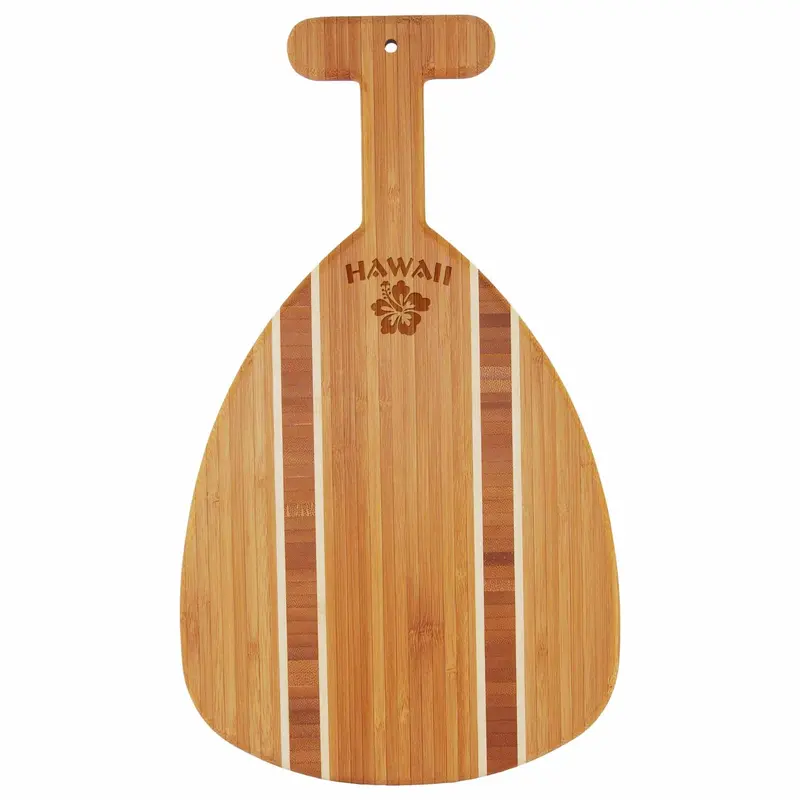 Hawaiian Outrigger Paddle Replica – Hand-Carved Display Piece 1