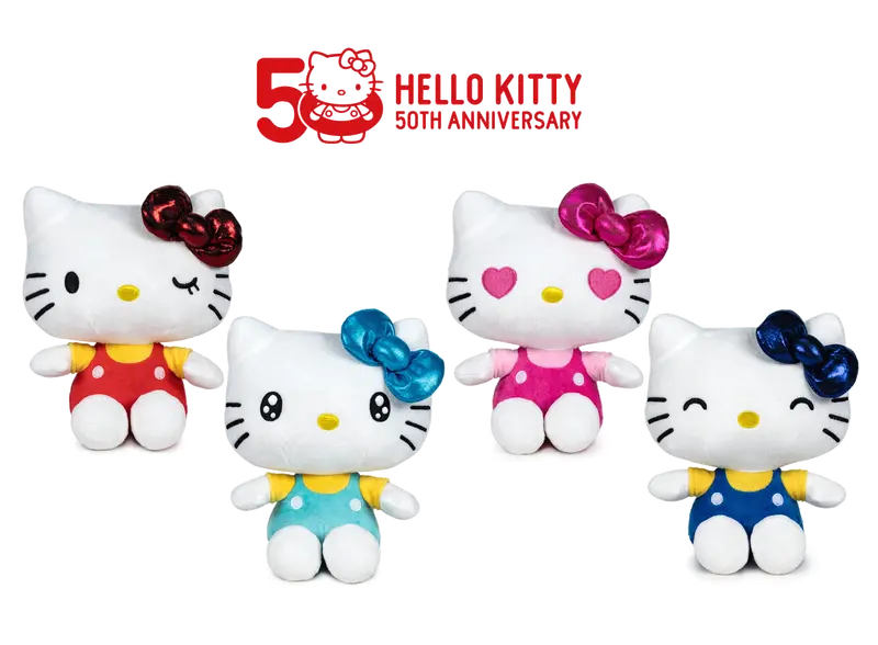 Hello Kitty 50Th Anniversary Plush – 32Cm Collector’S Edition (Assorted Styles) 1