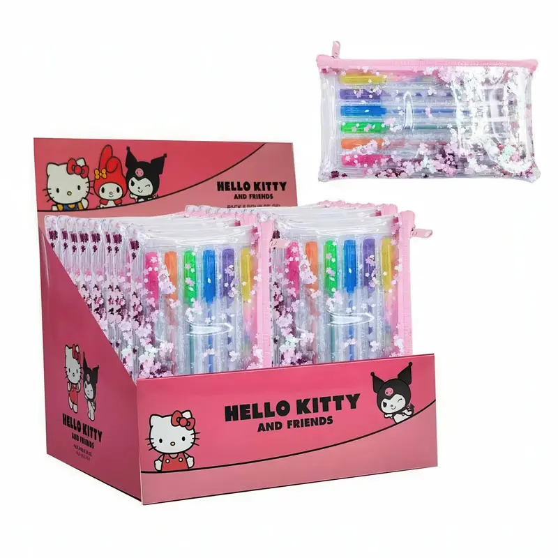Hello Kitty Gel Ink Pen Set – 6-Pack 1
