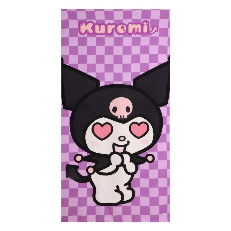 Hello Kitty & Kuromi Dual-Design Microfiber Beach Towel – 70 X 140 Cm 1