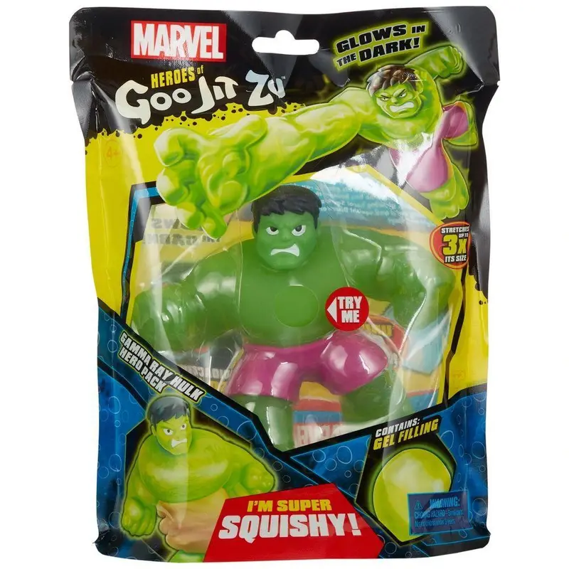 Heroes Of Goo Jit Zu Gamma Glow Hulk Stretchy Action Figure 1
