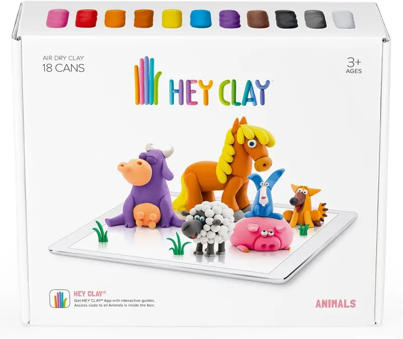 Hey Clay Animal Modeling Collection – 24-Piece Soft Clay Set 1